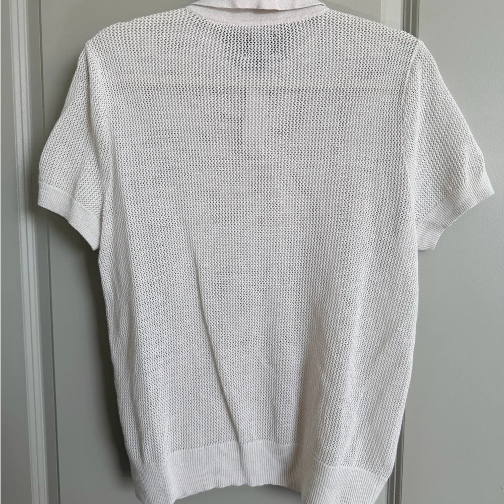 GUESS White Men's Mesh Polo Shirt Size Small